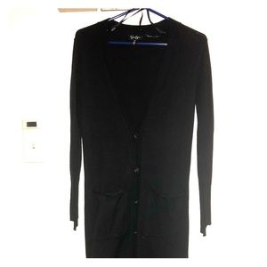 Jessica Simpson black duster/cardigan.